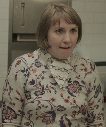 Hannah’s floral sweater on Girls