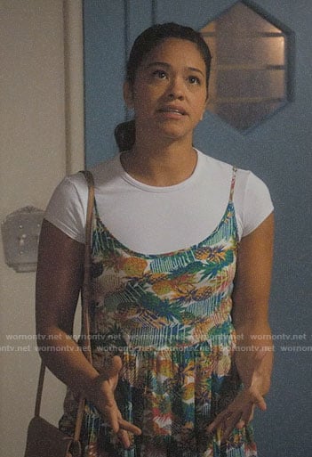 Jane’s pineapple print dress on Jane the Virgin
