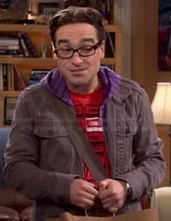 Leonard’s red cassette tape shirt on The Big Bang Theory