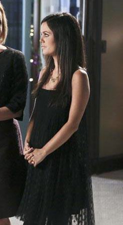 Zoe’s sheer black polka dotted dress on Hart of Dixie