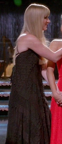 Brittany’s black lace patchwork dress on Glee