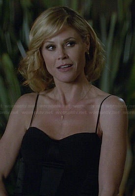 Claire’s black peplum top on Modern Family