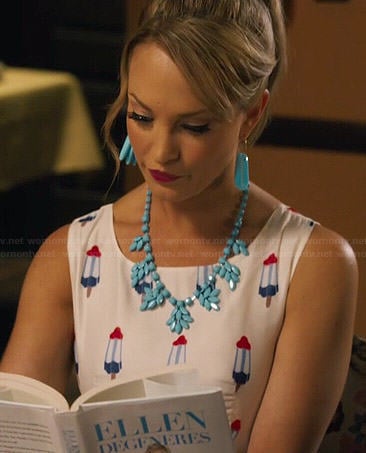 Crickett’s popsicle print dress on Hart of Dixie