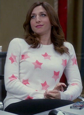 Gina’s pink star print sweater on Brooklyn Nine-Nine