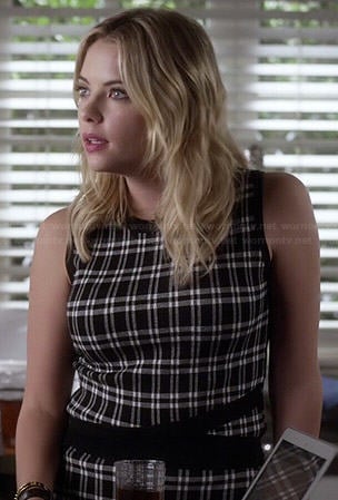 Hanna’s plaid top and skirt set on Pretty Little Liars