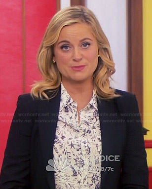 Leslie’s nautical printed blouse on Parks and Recreation