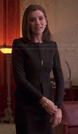 Alicia’s brown skirt suit on The Good Wife