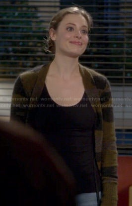 Britta’s camo cardigan on Community