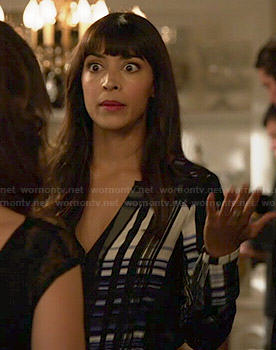 Cece’s blue plaid dress on New Girl