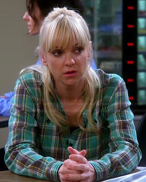 Christy’s green plaid shirt on Mom