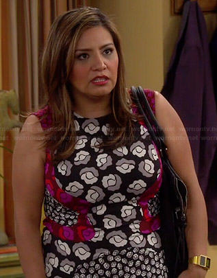 Cristela’s mixed floral print dress on Cristela