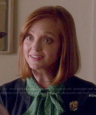 Emma’s green neck tie blouse on Glee