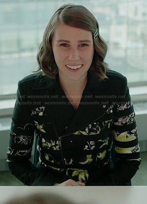 Shoshanna’s floral and stripe jacket on Girls