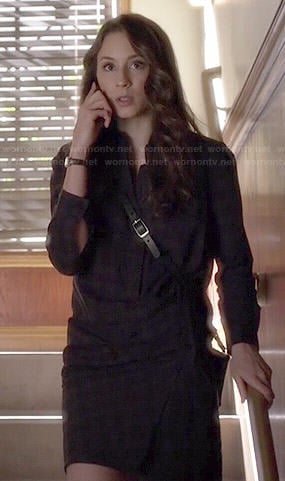 Spencer’s plaid shirtdress on Pretty Little Liars