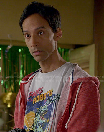 Abed’s Dinosaurs / Robots / Aliens tee on Community