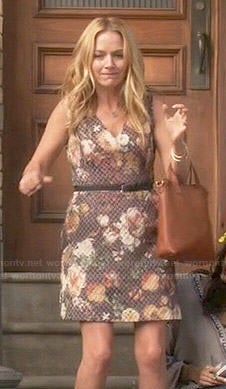 Caryn’s quilted floral dress on Weird Loners