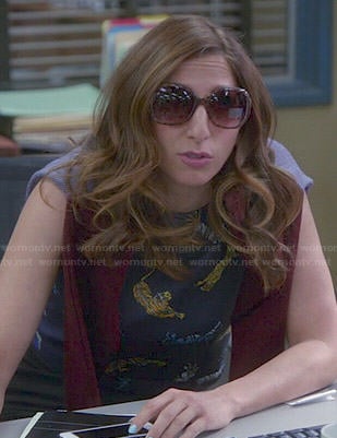 Gina’s tiger print top on Brooklyn Nine-Nine