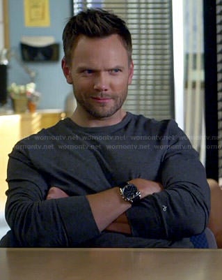 Jeff’s grey long sleeved tee on Community