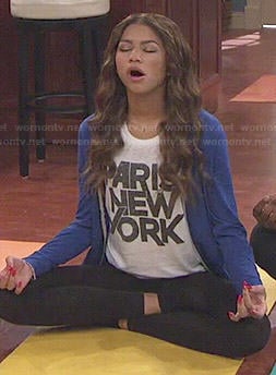 KC’s Paris New York top on KC Undercover