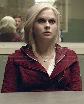 Liv’s red textured jacket on iZombie