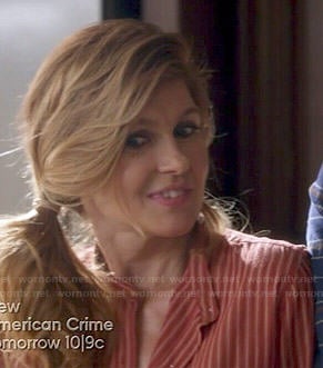 Rayna’s orange vertical striped shirt on Nashville