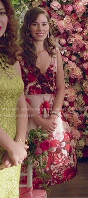 Charlotte’s pink floral dress on Revenge