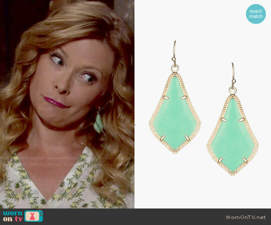 Kendra Scott Alex Drop Earrings in Gold Seafoam