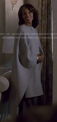 Olivia’s grey caped coat on Scandal