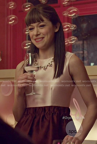 Alison’s pink and red dress on Orphan Black