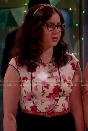 Delia’s floral dance dress on I Didn’t Do It