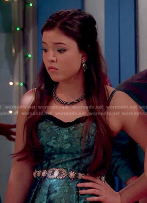 Jasmine’s teal dance dress on I Didn’t Do It