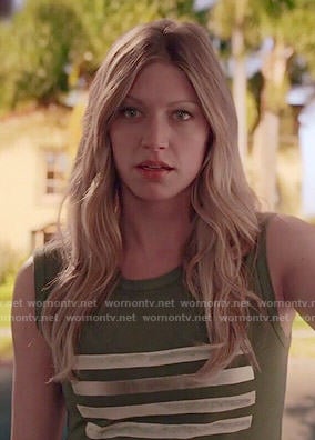Josslyn’s green striped top on Mistresses