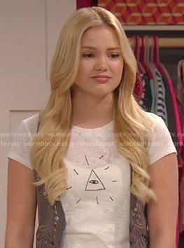 Lindy’s triangle eye tee on I Didn’t Do It