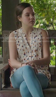 Sophia’s strawberry print top on The Fosters