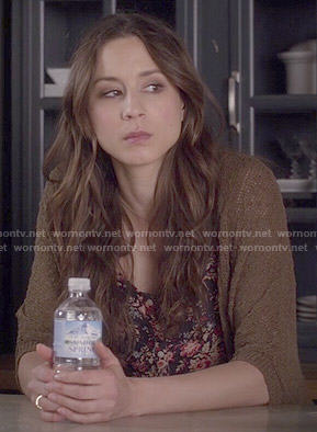 Spencer’s floral jumpsuit on Pretty Little Liars
