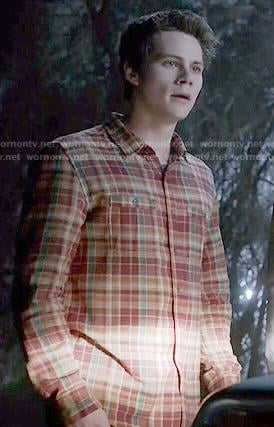 Stiles’s plaid shirt on Teen Wolf