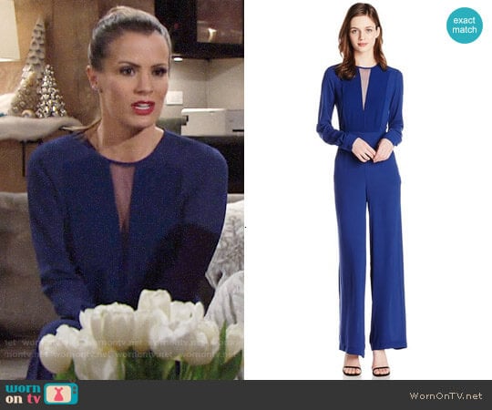 Bcbgmaxazria Marcee Jumpsuit worn by Chelsea Lawson (Melissa Claire Egan) on The Young and the Restless