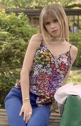 Brooke’s floral cami on Scream