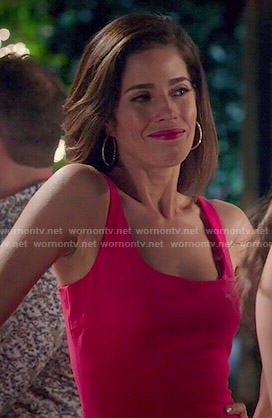 Marisol’s solid red dress on Devious Maids