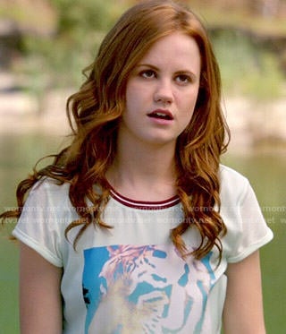 Norrie’s tiger tee on Under the Dome