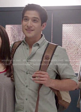 Scott’s green button down shirt on Teen Wolf