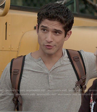 Scott’s grey henley tee on Teen Wolf