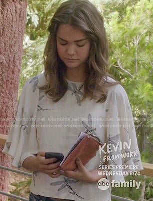 Callie’s dragonfly print blouse on The Fosters