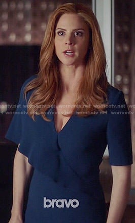 Donna’s blue overlay dress on Suits