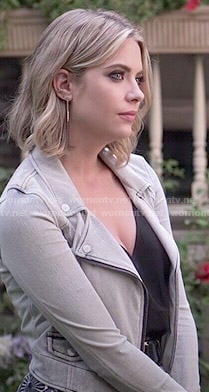 Hanna’s moto jacket on Pretty Little Liars