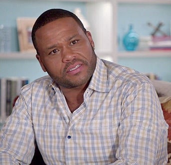 Andre’s blue and yellow checked shirt on Black-ish