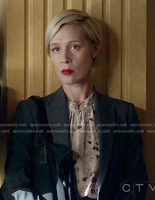 Bonnie’s floral top on How to Get Away with Murder