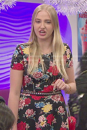 Marisa’s floral short sleeved dress on KC Undercover