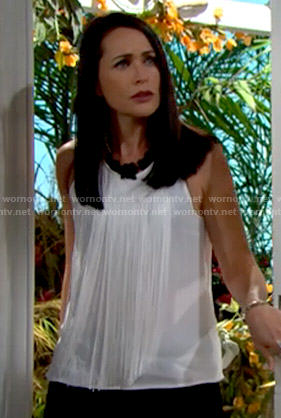 Quinn’s white fringed top on The Bold and the Beautiful