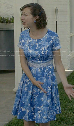 Carol’s blue floral dress on Last Man on Earth